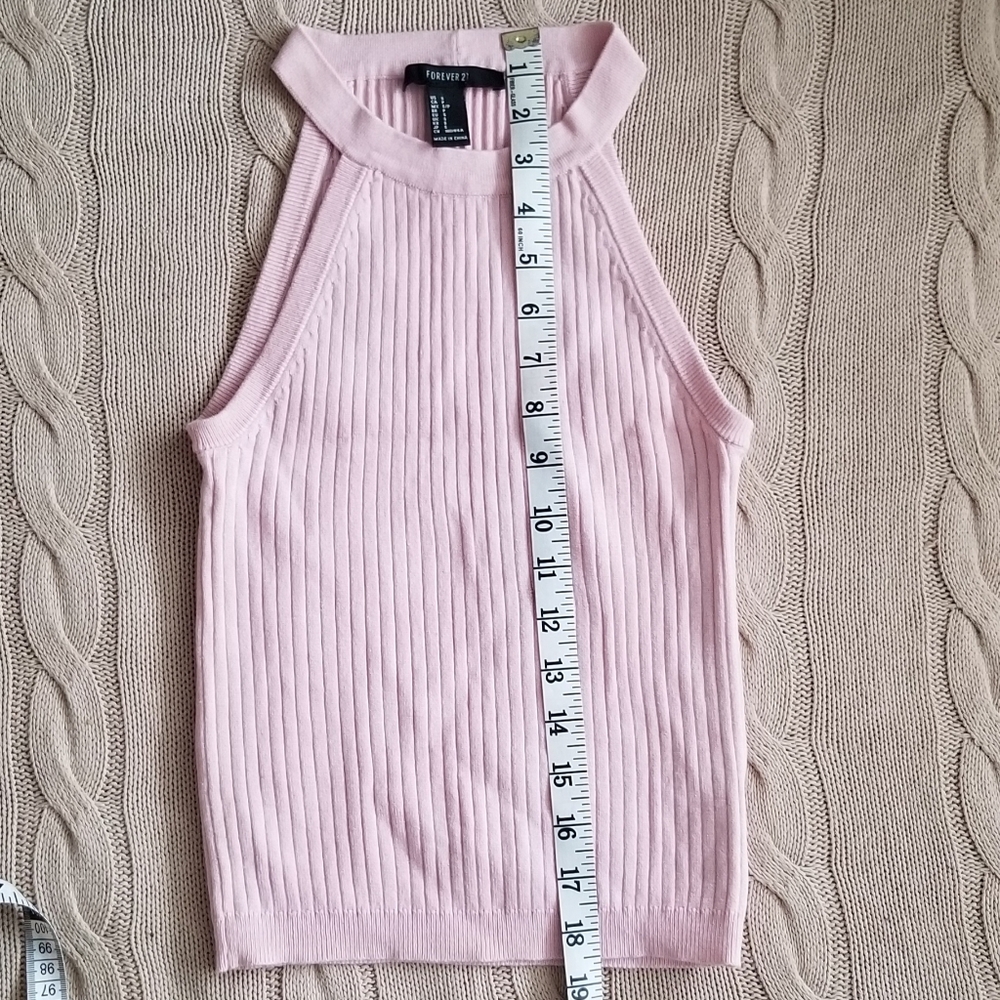 Knit halter top blush pink - Picture 4 of 4
